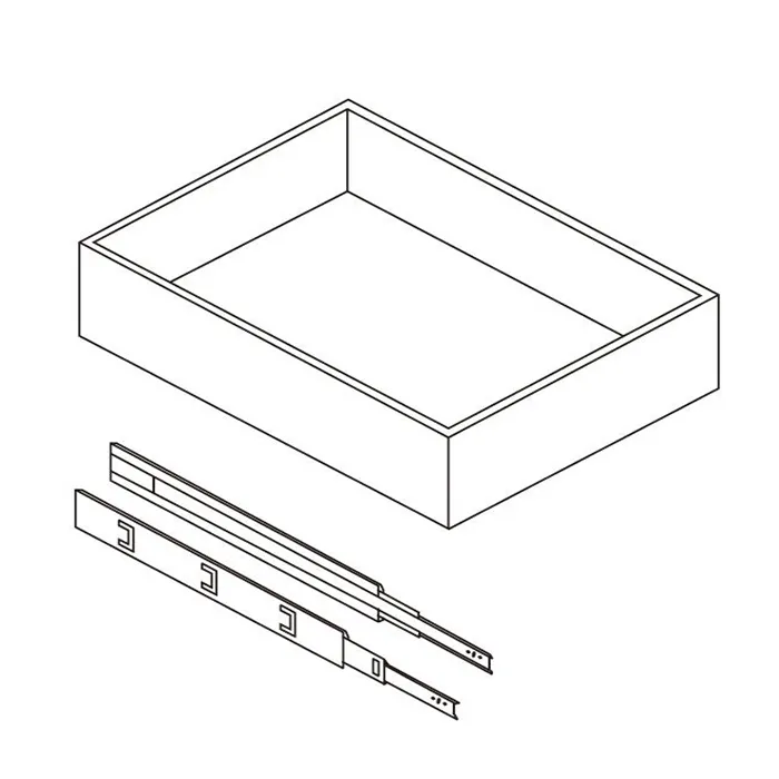 White Shaker Roll Out Drawers