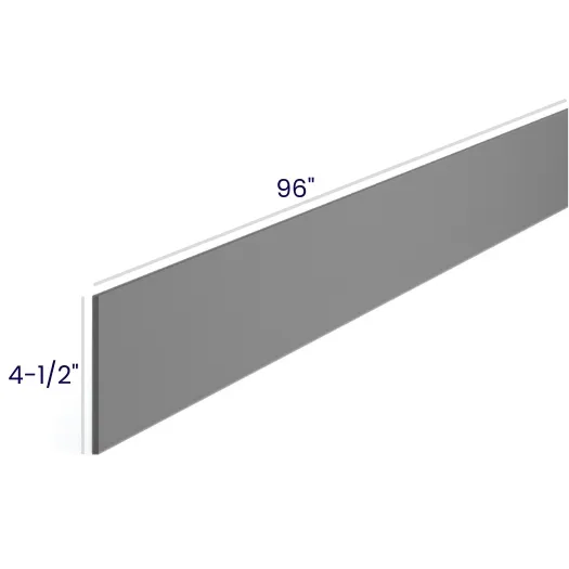 Heather Gray Shaker Moldings · Toe Kick
