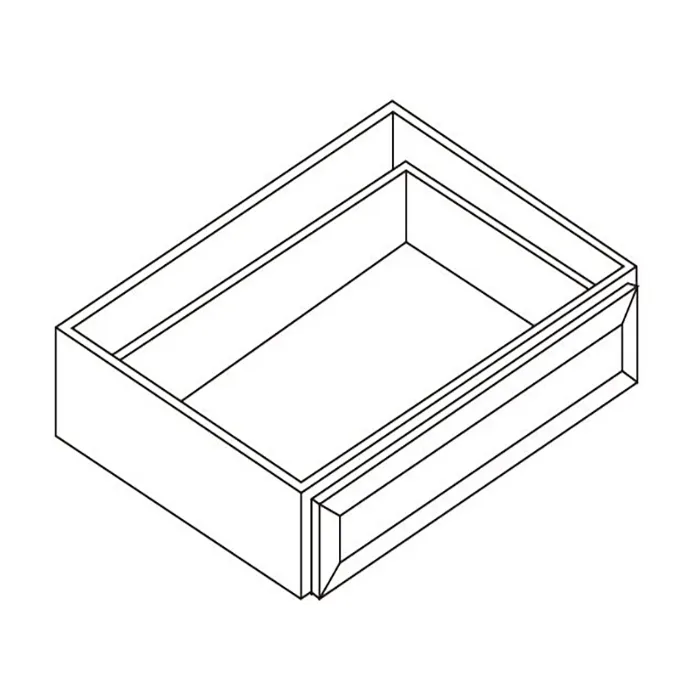 White Shaker Vanity Knee Drawer