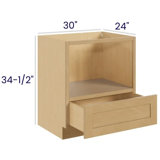 Oak Shaker Microwave Base