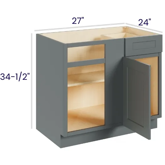 Heather Gray Shaker Blind Bases