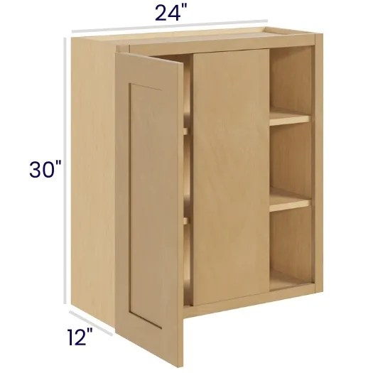 Oak Shaker Wall Blind Cabinets