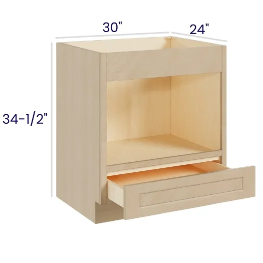 Natural Birch Microwave Base