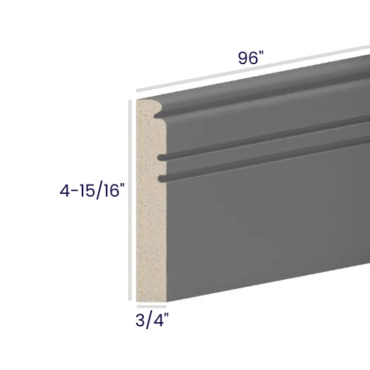 Heather Gray Shaker Moldings · Furniture Base