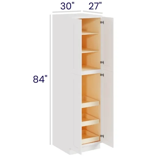 White Shaker Pantry Cabinet