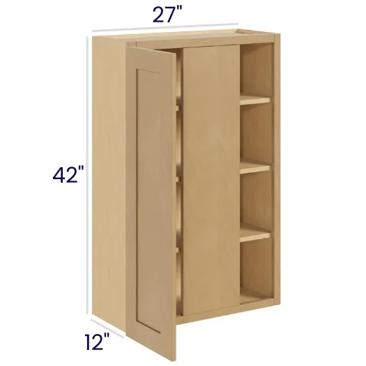 Oak Shaker Wall Blind Cabinets
