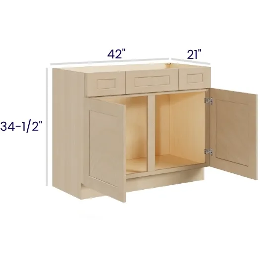 Natural Birch Vanity Combo Bases