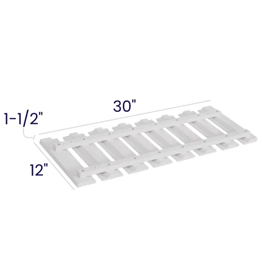 White Shaker Stem Glass Holder