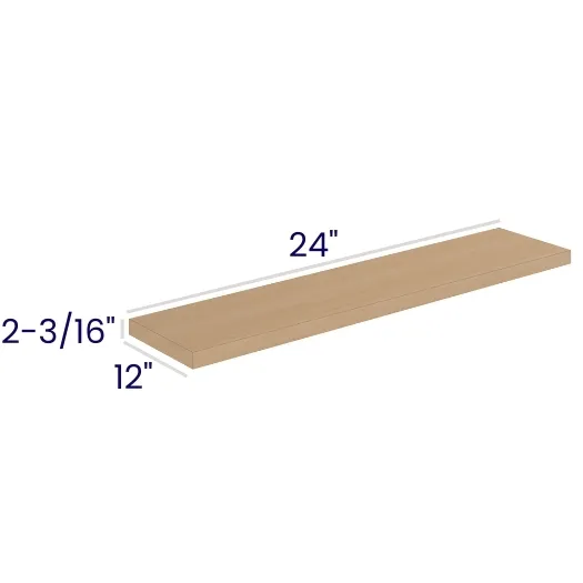 Oak Shaker Color-matched Floating Shelf