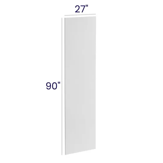 White Shaker Panels · Refrigerator End