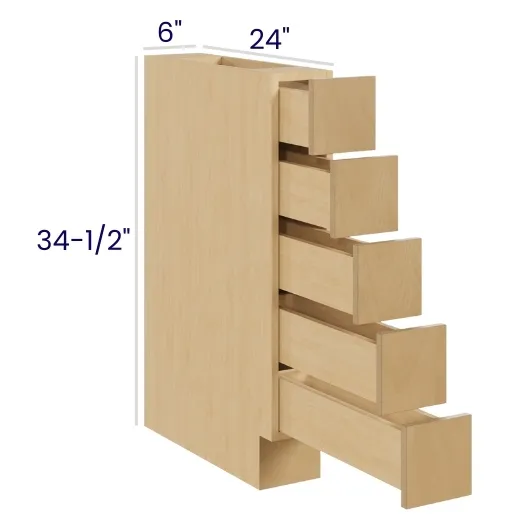 Oak Shaker Base With Spice Drawers