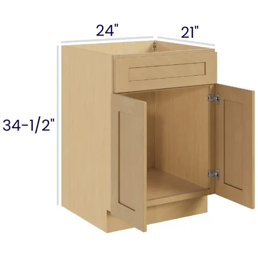 Oak Shaker Vanity Sink Base