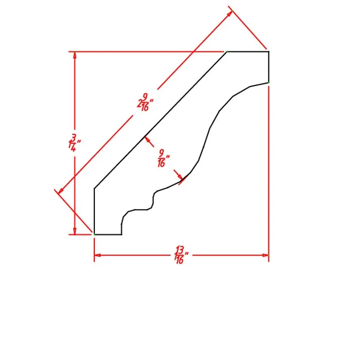 Red Cherry Moldings · Crown