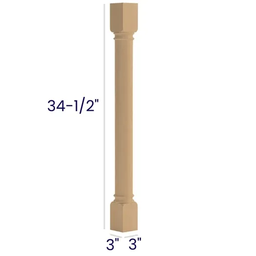Oak Shaker Classic Decorative Leg