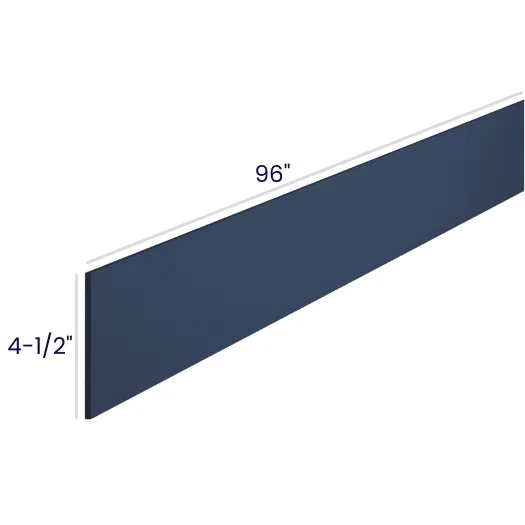 Navy Blue Shaker Moldings · Toe Kick