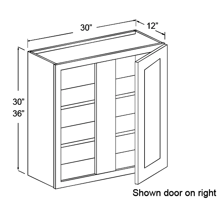 White Shaker Blind Corner Wall Cabinet