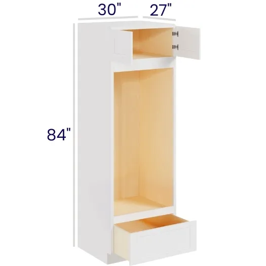 White Shaker Oven Cabinet