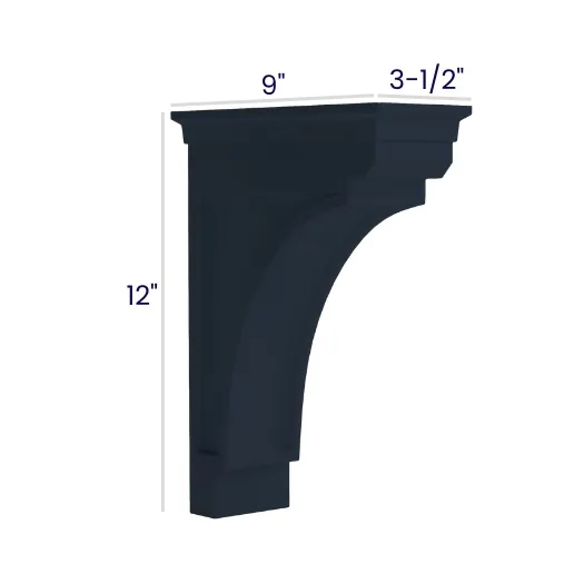 Navy Blue Shaker Corbels · Modern