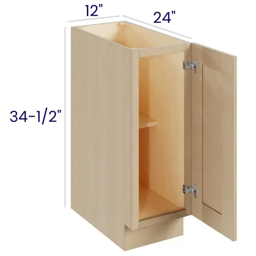Natural Birch Full Height Single Door Bases