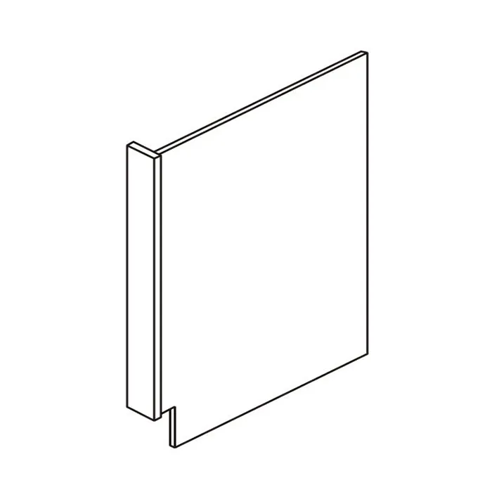 White Shaker Panels · Dishwasher End