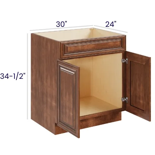 Red Cherry Sink Base · Single Drawer Front