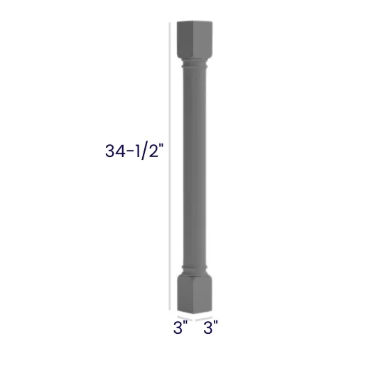Heather Gray Shaker Decorative Legs · CLDL